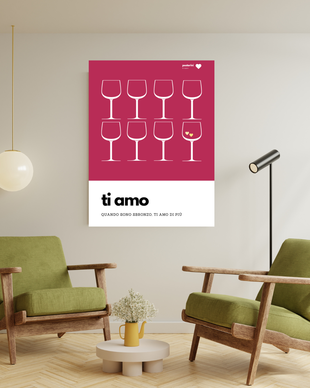 Ti amo | Poster su tela 30x50cm