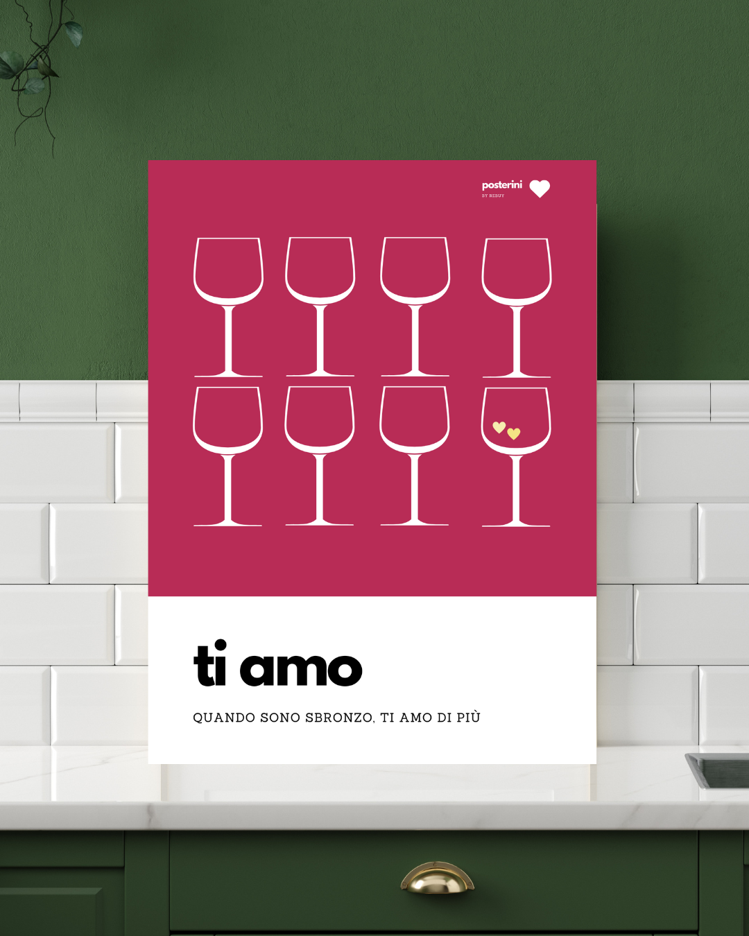 Ti amo | Poster su tela 30x50cm