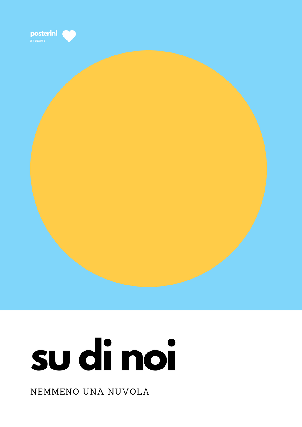 Sole | Poster su tela 30x50cm